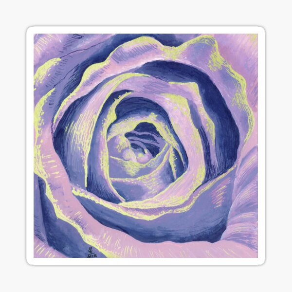 Purple Rose -signed- Sticker