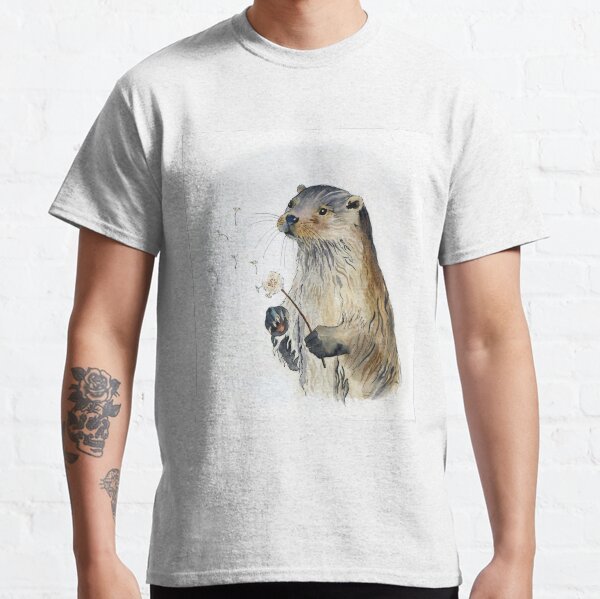 ++ Color Options Men's River OTTER T-shirt  S M L XL XXL