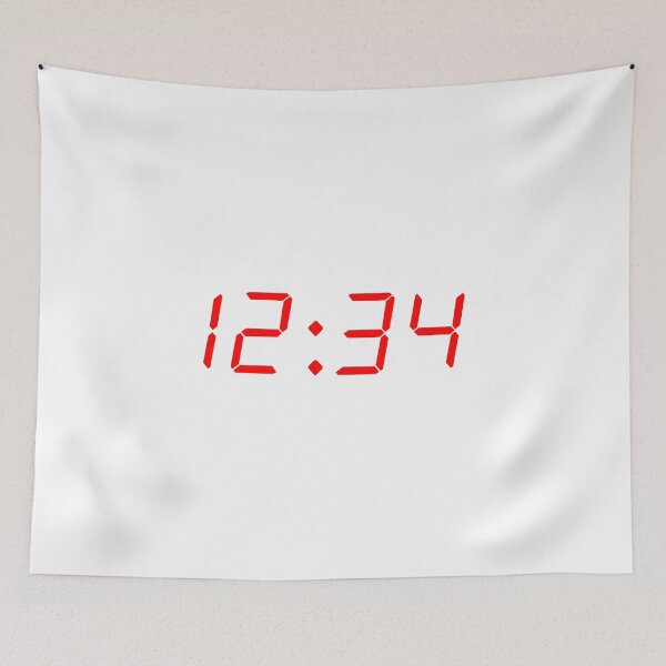Item preview, 12:34 Clock Time Synchronicity designed and sold by visurdesigns.