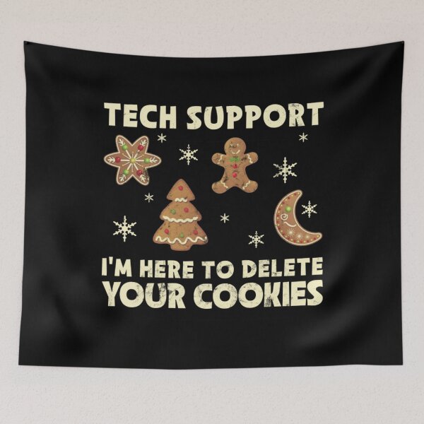 Item preview, Meme Tech Support I'm Here To Delete Your Cookies Christmas designed and sold by ThurxyGiftFunny.