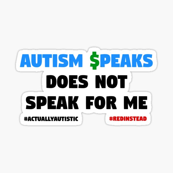 Item preview, Autism $peaks Does Not Speak for Me - Black Text designed and sold by ConfettiVampire.