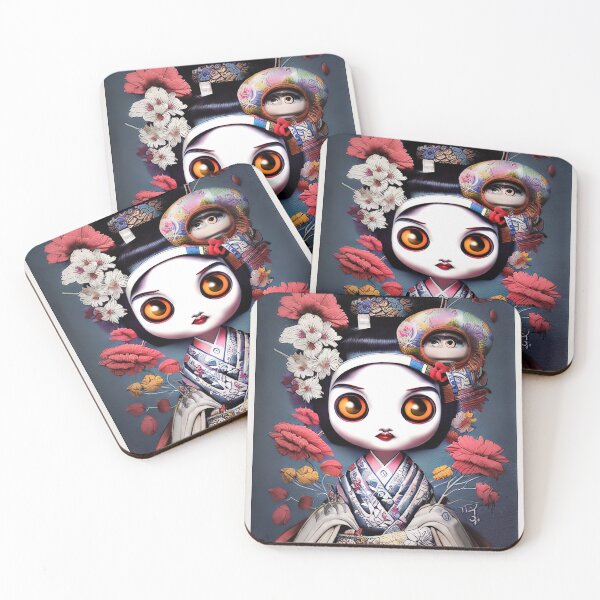 Item preview, Geisha Girl Bumpkin - Cute Caricature Character Design designed and sold by Miraje.