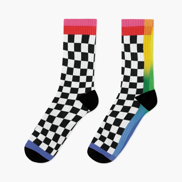 Item preview, Rainbow Checkered Pattern designed and sold by VioletsforRoses.