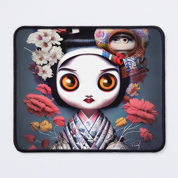 Item preview, Geisha Girl Bumpkin - Cute Caricature Character Design designed and sold by Miraje.
