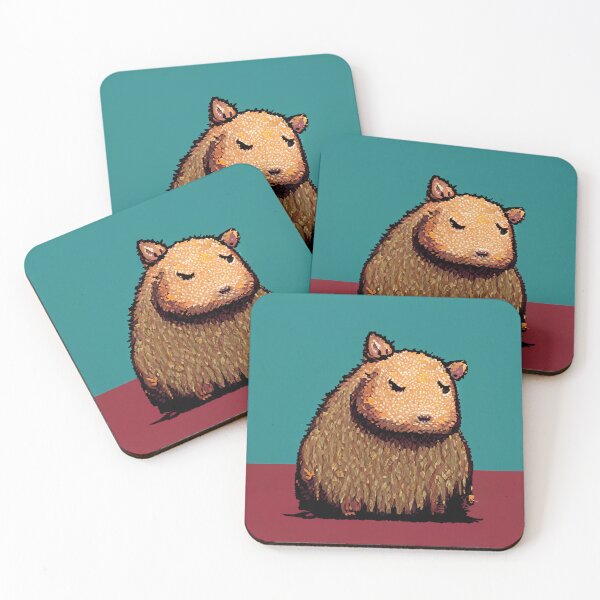 Item preview, Capybara Sleeping | Pixel Capybara Art designed and sold by Pet Shelter.