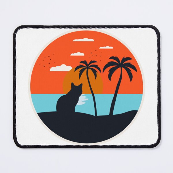 Item preview, CAT WATCHING SUNSET designed and sold by KatisDesign.
