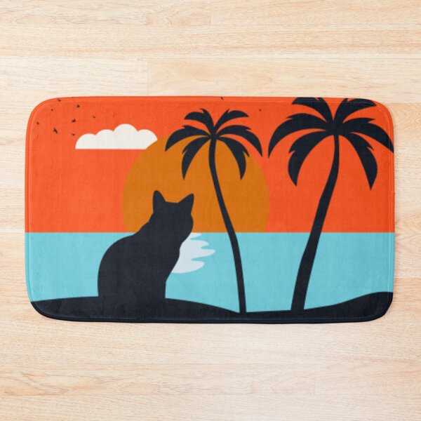Item preview, CAT WATCHING SUNSET designed and sold by KatisDesign.