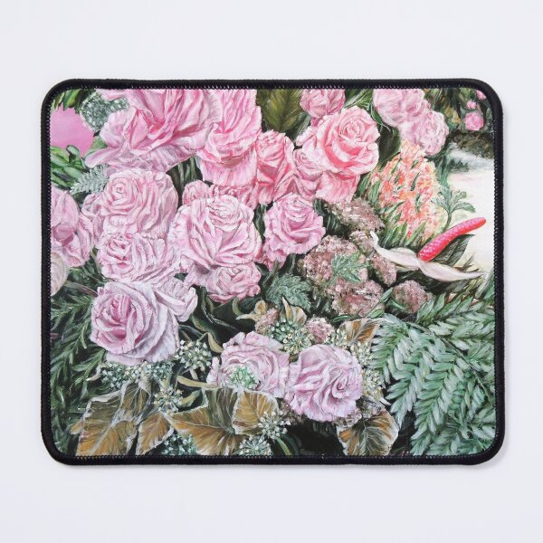 Item preview, A LIFE TIME COMMITMENT - Pink Roses And Anthuriums designed and sold by HSINLIN.