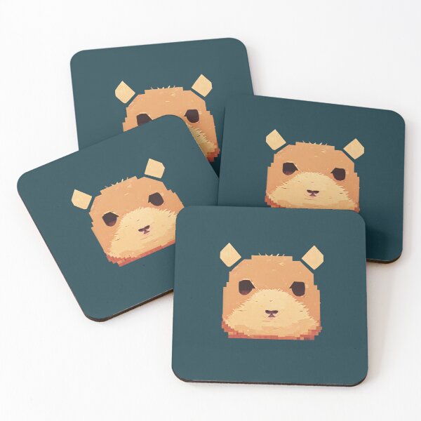 Item preview, Pixel Capybara Face | Capybara Pixel Art designed and sold by Pet Shelter.