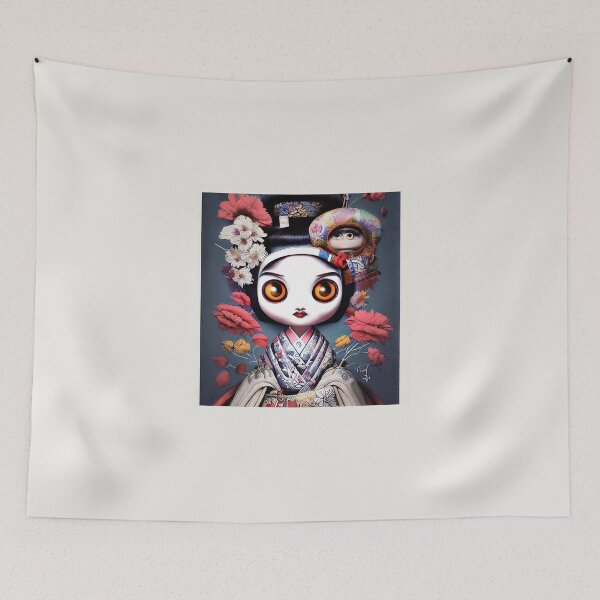 Item preview, Geisha Girl Bumpkin - Cute Caricature Character Design designed and sold by Miraje.