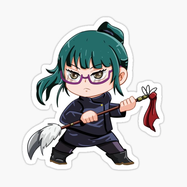Maki Zenin - Jujutsu Kaisen Chibi ver Pegatina
