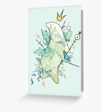 Polar bear king Greeting Card
