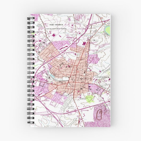 Item preview, Vintage Map of Frederick Maryland (1953)  designed and sold by BravuraMedia.