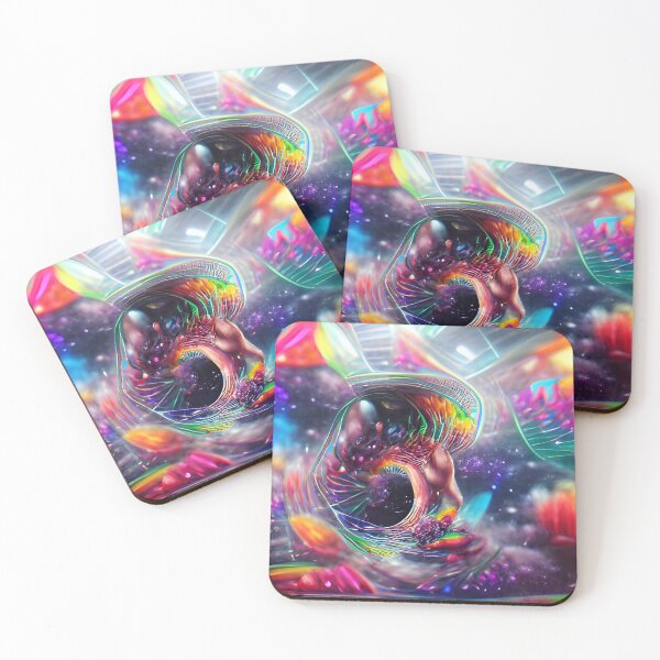 Item preview, Multiverse Mushrooms and Wormholes designed and sold by nocturnAIArt.