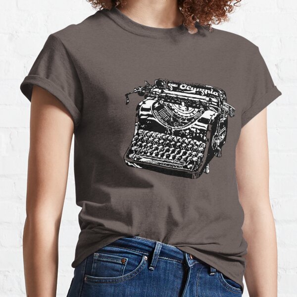 Black Vintage Typewriter Classic T-Shirt