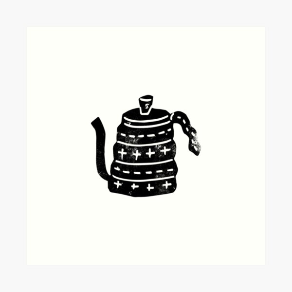 Chemex coffee maker linocut black and white kitchen food restaurant cafe  art Travel Mug by monoo