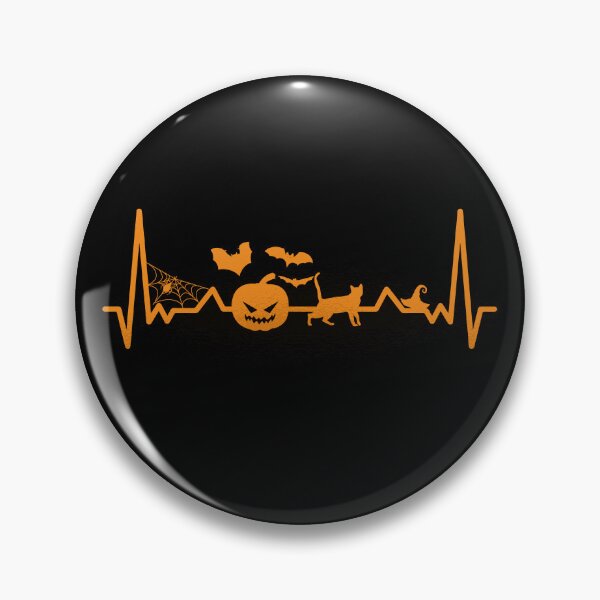Item preview, Halloween Heartbeat Pumpkin Bat Cat Trick Or Treat designed and sold by Amazing Designs.