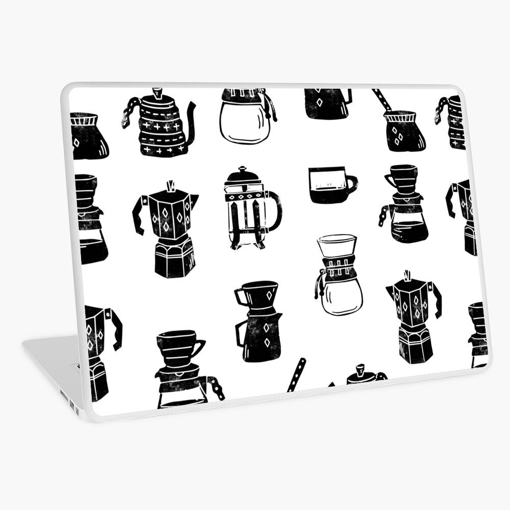 Chemex coffee maker linocut black and white kitchen food restaurant cafe  art Travel Mug by monoo