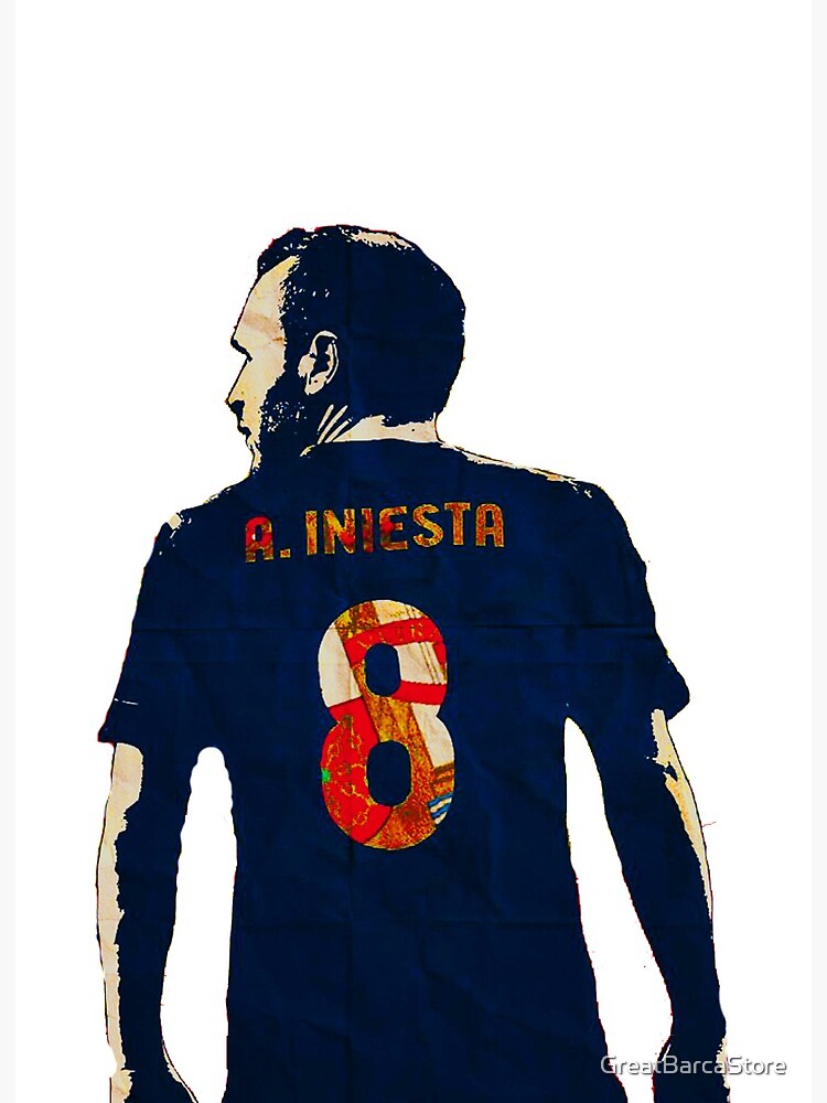 Andres Iniesta Art Art Board Print By Greatbarcastore Redbubble