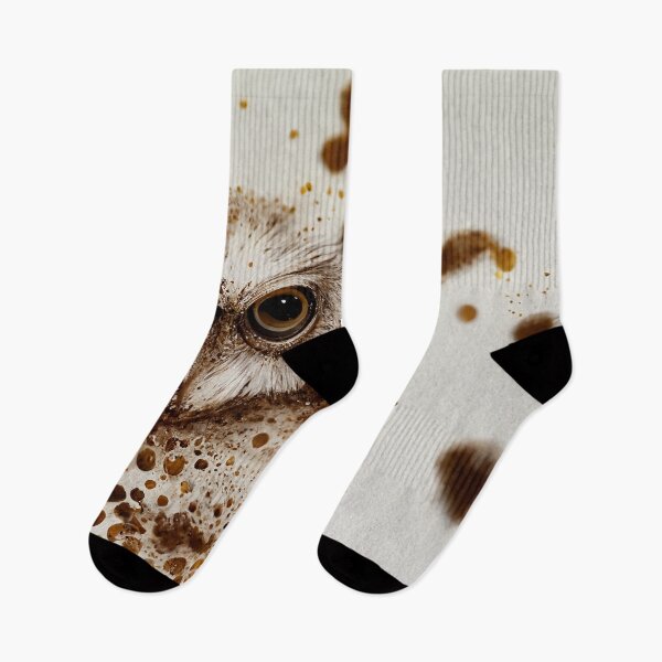 Item preview, Abstract Art of an owl in Coffee Stain Form - Created by Artificial Intelligence designed and sold by Created-by-AI.
