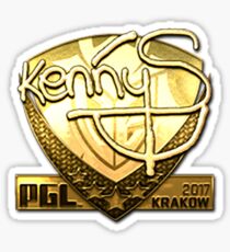 Sticker | KennyS (Gold) | Krakow 2017 Sticker