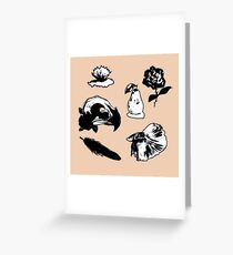 Psycho tropical Greeting Card