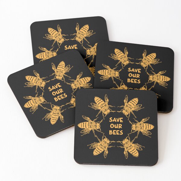 Item preview, Pollen Nation in GOLD - Save Our Bees featuring Buzzie the Bee designed and sold by Wildcard-Sue.