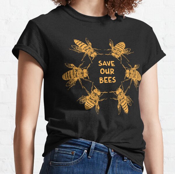 Pollen Nation in GOLD - Save Our Bees featuring Buzzie the Bee Classic T-Shirt