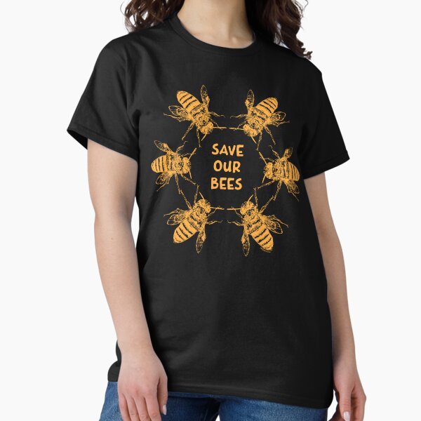 Item preview, Pollen Nation in GOLD - Save Our Bees featuring Buzzie the Bee designed and sold by Wildcard-Sue.
