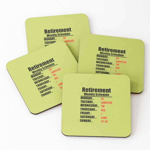 Item preview, Retirement Schedule designed and sold by Moeez Javed.