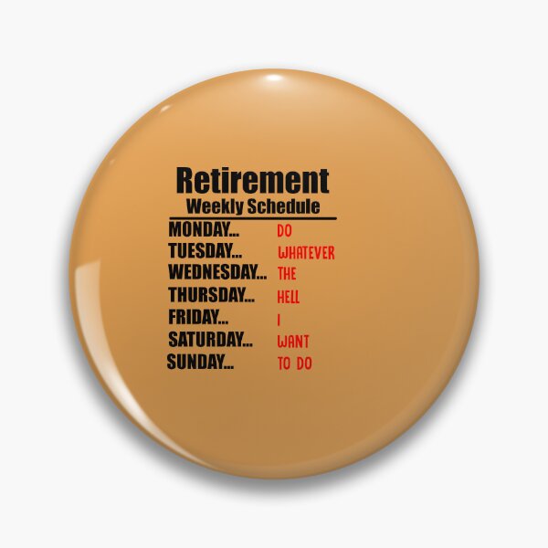 Item preview, Retirement Schedule designed and sold by Moeez Javed.