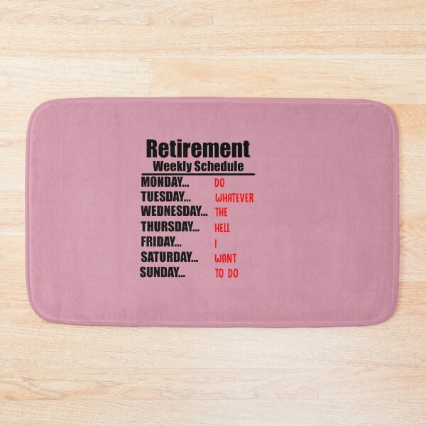 Item preview, Retirement Schedule designed and sold by Moeez Javed.