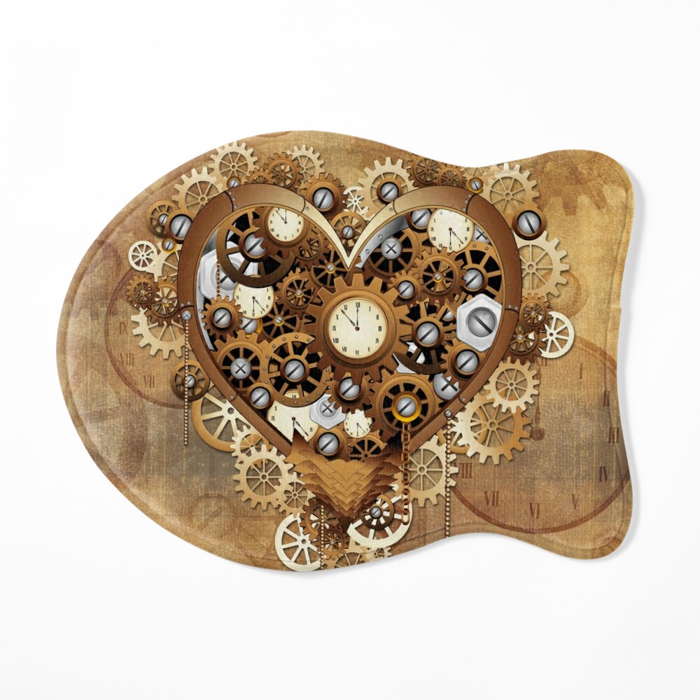 Steampunk Heart Desk Clock