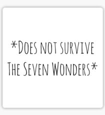 AHS The Seven Wonders Sticker