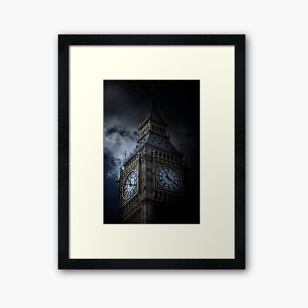 Elizabeth Clock Tower in London Framed Art Print