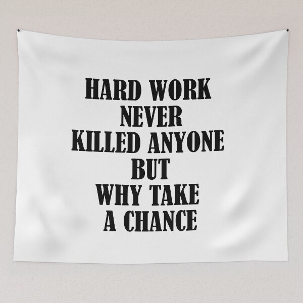 Item preview, hard work lazy meme designed and sold by FractiousTank.