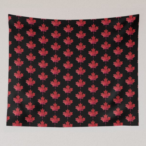 Item preview, Canada Day Watercolour Maple Leaf Pattern designed and sold by tanyadraws.