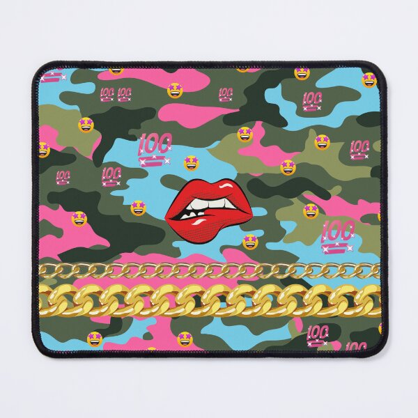 Item preview, Hot lips, sexy camouflage pattern designed and sold by Mauswohn.