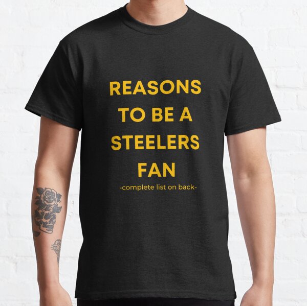 No Reasons To Be a Pittsburgh Steelers Fan, Steelers Suck, Funny Gag Gift  Essential T-Shirt for Sale by maxhater