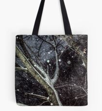 Trees In The SnowStorm Tote Bag