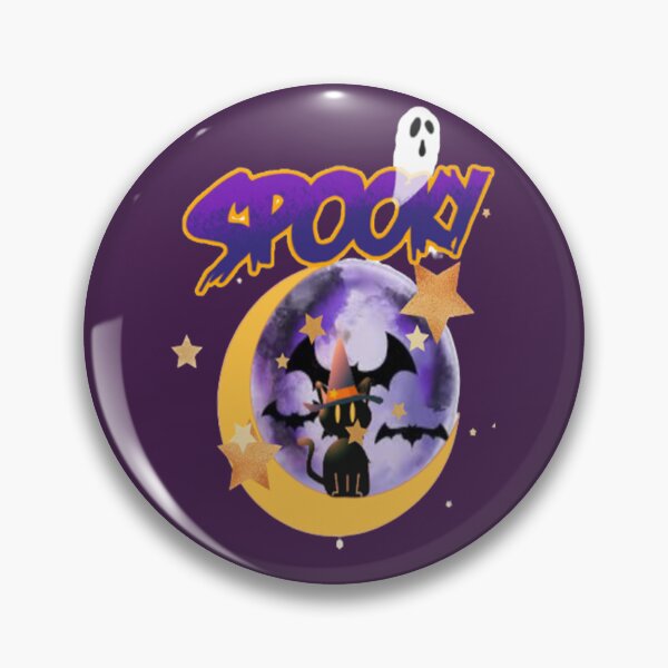 Item preview, Spooky Cat Halloween,   Halloween Lettering Spooky Halloween kawaii fun design,   Vintage Halloween, Kawaii Carved Pumpkin Vibes,Witches Brew And All Things Halloween designed and sold by Adri Barnard.