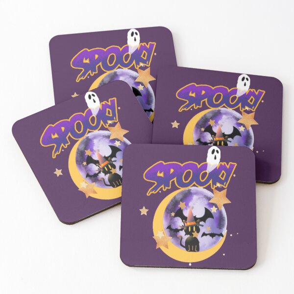 Item preview, Spooky Cat Halloween,   Halloween Lettering Spooky Halloween kawaii fun design,   Vintage Halloween, Kawaii Carved Pumpkin Vibes,Witches Brew And All Things Halloween designed and sold by Adri Barnard.
