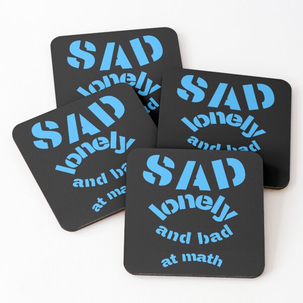 Item preview, sad lonely and bad at math designed and sold by ProjectOfColor.