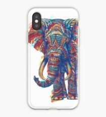 Verzierter Elefant (Aquarell Version) iPhone-Hülle & Cover