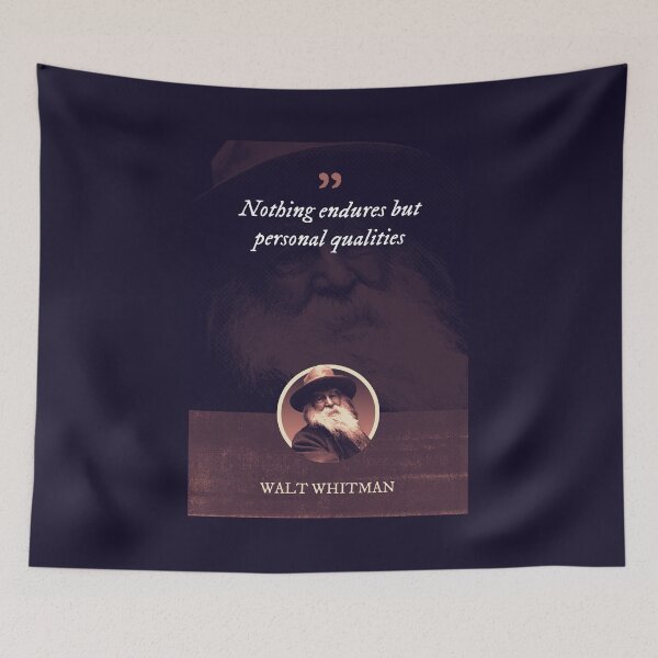 Item preview, Walt Whitman - Nothing endures but personal qualities designed and sold by Syahrasi.