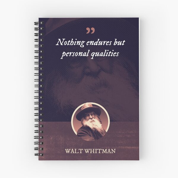 Item preview, Walt Whitman - Nothing endures but personal qualities designed and sold by Syahrasi.
