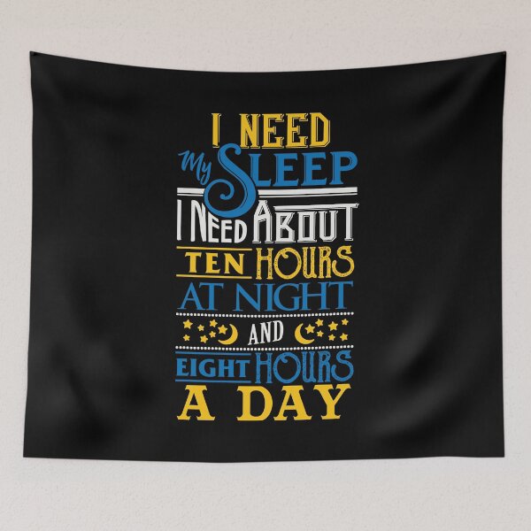 Item preview, I Need My Sleep Funny Sleep Lover Napping Sleeping designed and sold by Delightfully Cynical.