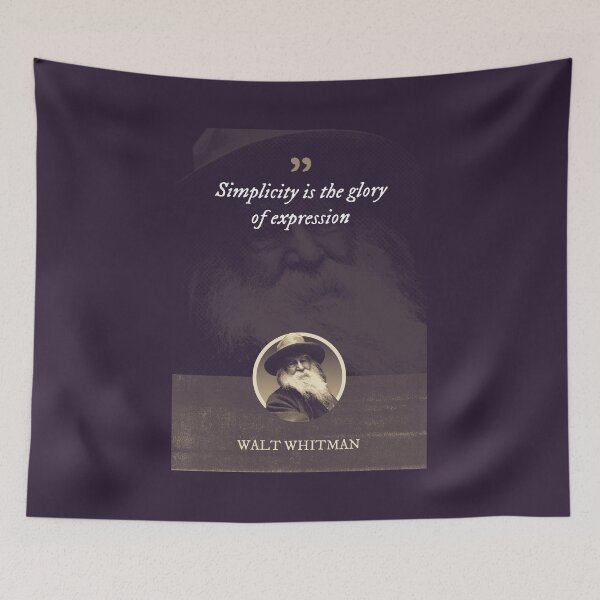 Item preview, Walt Whitman - Simplicity is the glory of expression designed and sold by Syahrasi.