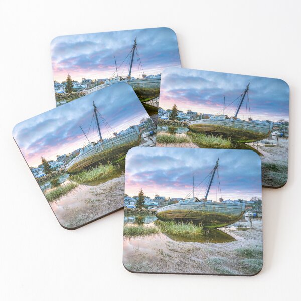 Item preview, Old fishing boat in Abersoch at Christmas. IHCH designed and sold by Turtle  Photography.