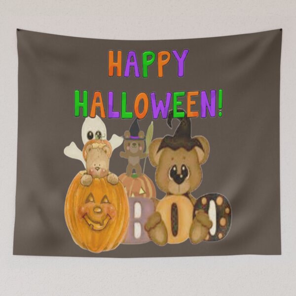 Item preview, Playful Halloween,   Halloween Lettering Spooky Halloween kawaii fun design, Vintage Halloween, Kawaii Carved Pumpkin Vibes,Witches Brew And All Things Halloween designed and sold by Adri Barnard.